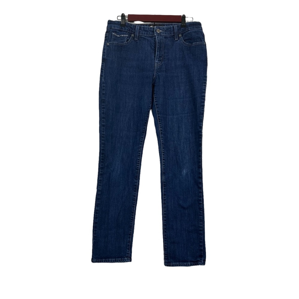 Levi’s  Womens Mid Rise Skinny Jeans Size 12M Dark Wash Embroidery Silver Tab